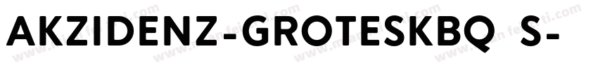 akzidenz-groteskBQ S字体转换